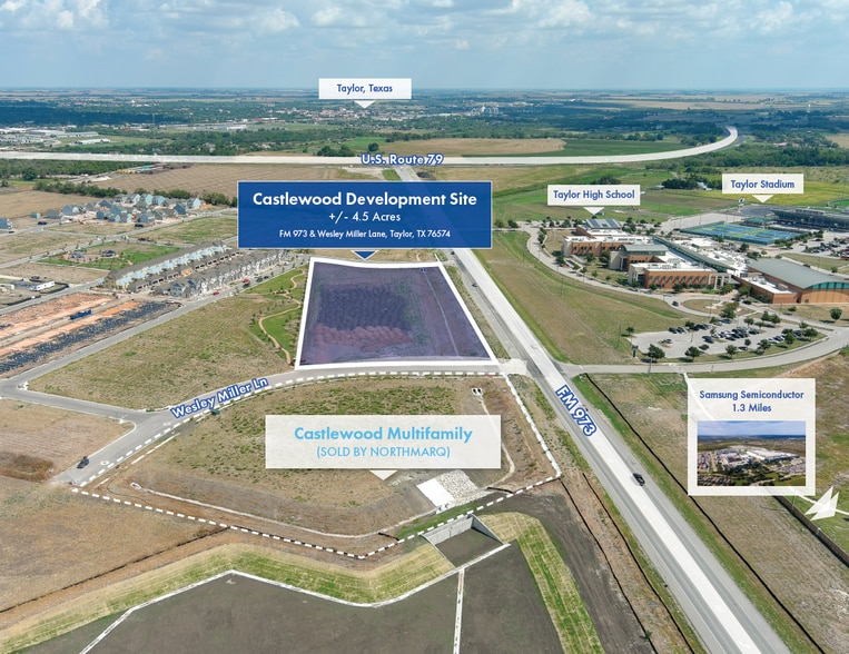 FM 973, Taylor, TX à vendre - Aérien - Image 2 de 2