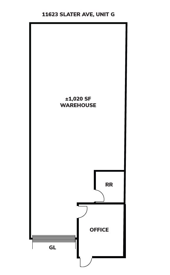 11577 Slater Ave, Fountain Valley, CA for lease Floor Plan- Image 1 of 1