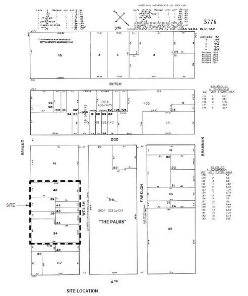 555-585 Bryant St, San Francisco, CA for lease - Plat Map - Image 2 of 18