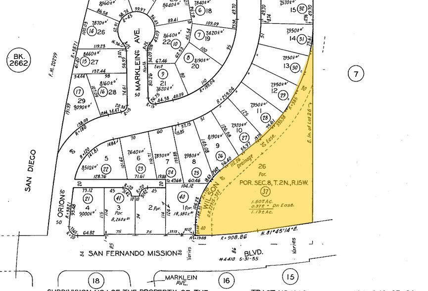 15515 San Fernando Mission Blvd, Mission Hills, CA for sale - Plat Map - Image 2 of 7