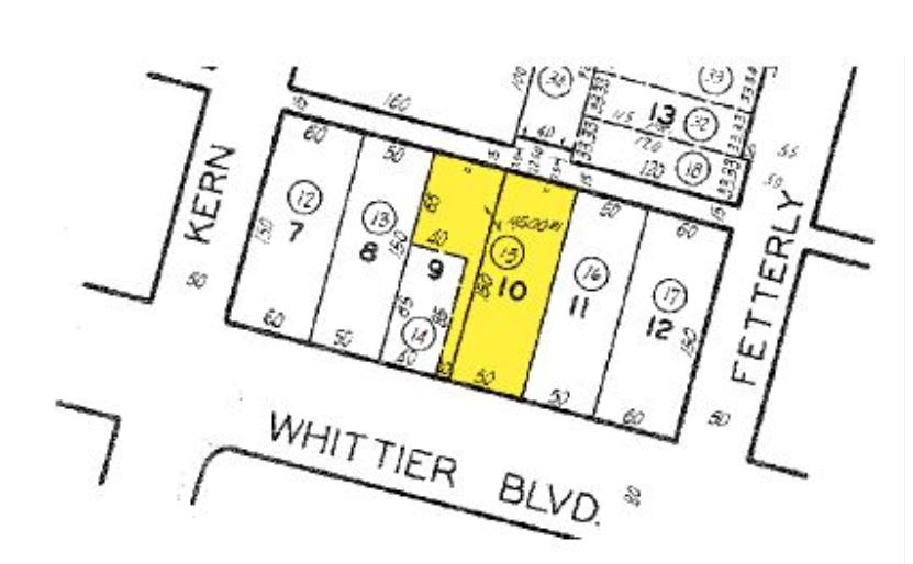 4771 Whittier Blvd, Los Angeles, CA à louer - Plan cadastral - Image 2 de 2
