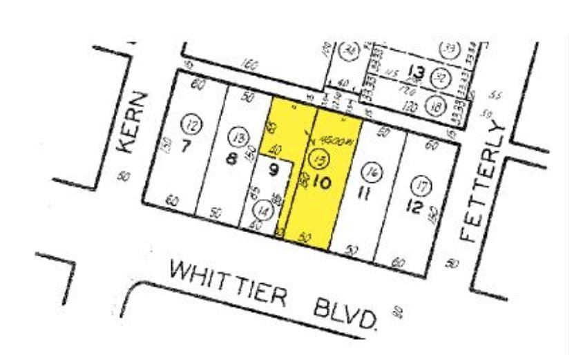 4771 Whittier Blvd, Los Angeles, CA for lease - Plat Map - Image 2 of 2