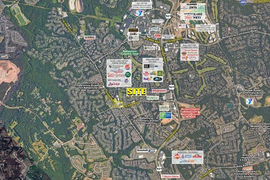 11926 Providence Rd W, Charlotte, NC à louer - Aérien - Image 1 de 4