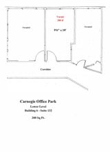 600 N Bell Ave, Carnegie, PA à louer Plan de site- Image 1 de 1