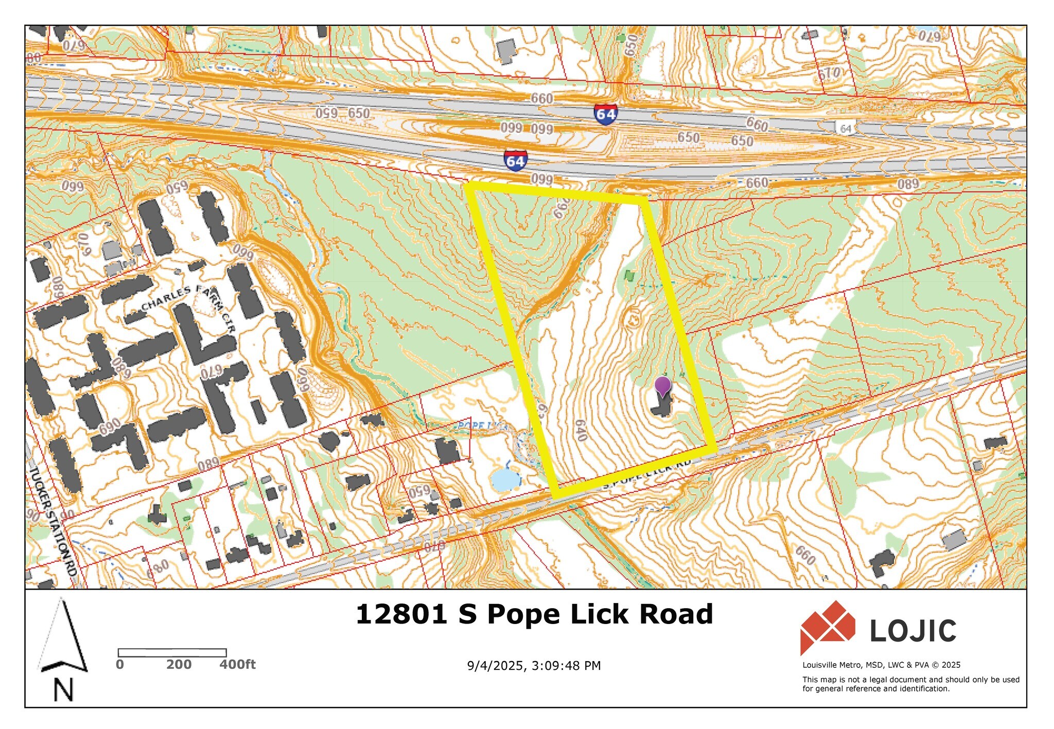 12801 S Pope Lick Rd, Louisville, KY for sale Site Plan- Image 1 of 2