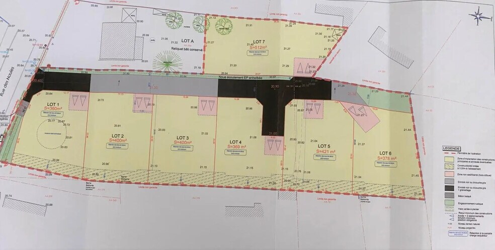 Terrain dans Sainte-Pazanne à vendre - Plan de site - Image 2 de 3