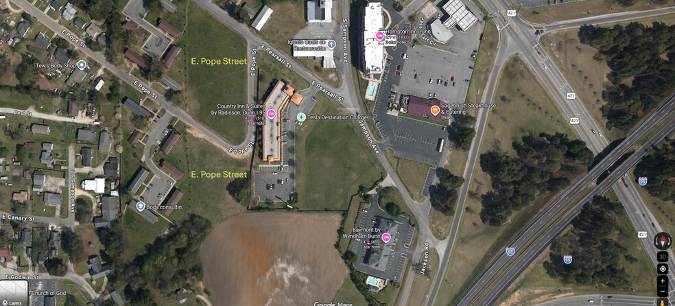 0 E Pope St, Dunn, NC for sale - Aerial - Image 2 of 4