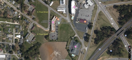 E Pearsall St, Dunn, NC - Aérien Vue de la carte - Image1