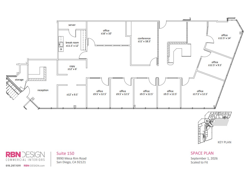 9990 Mesa Rim Rd, San Diego, CA for lease Floor Plan- Image 1 of 1