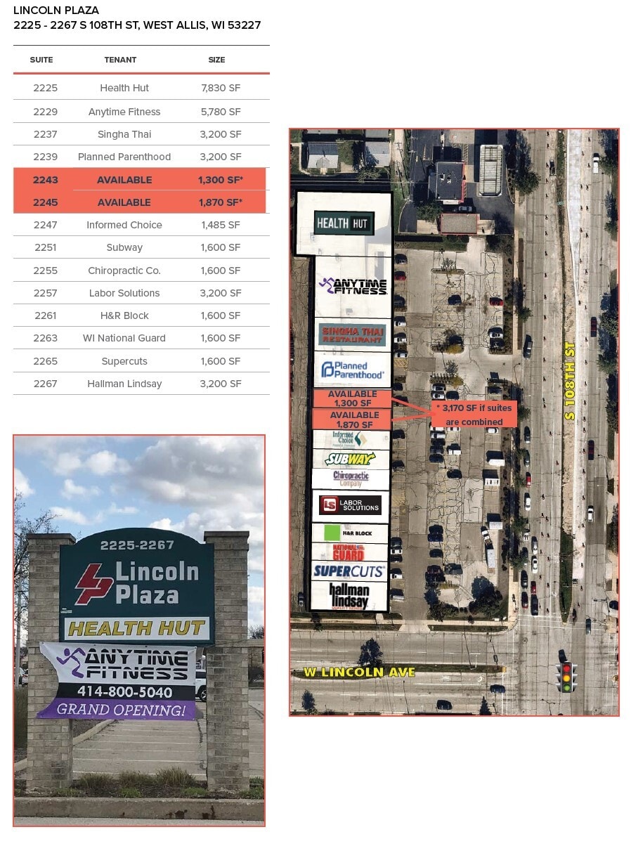 2225-2267 S 108th St, West Allis, WI for lease Interior Photo- Image 1 of 1