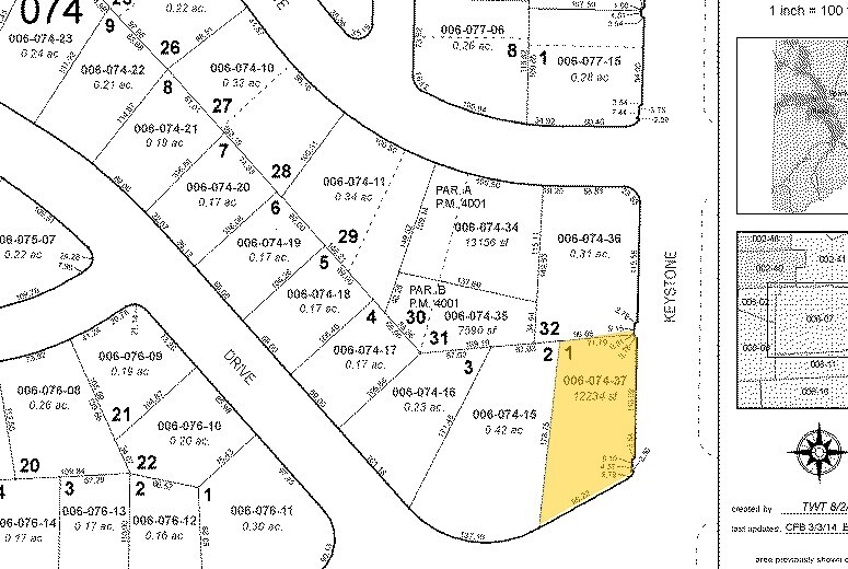 831 Keystone Ave, Reno, NV à vendre - Plan cadastral - Image 2 de 2