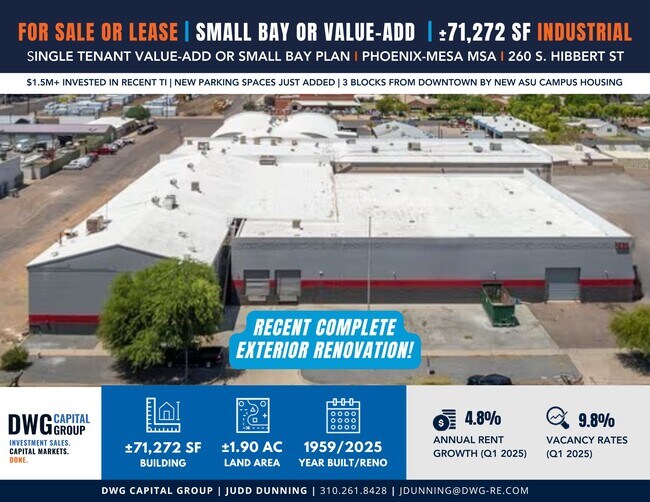 Plus de détails pour 260 S Hibbert St, Mesa, AZ - Industriel à vendre