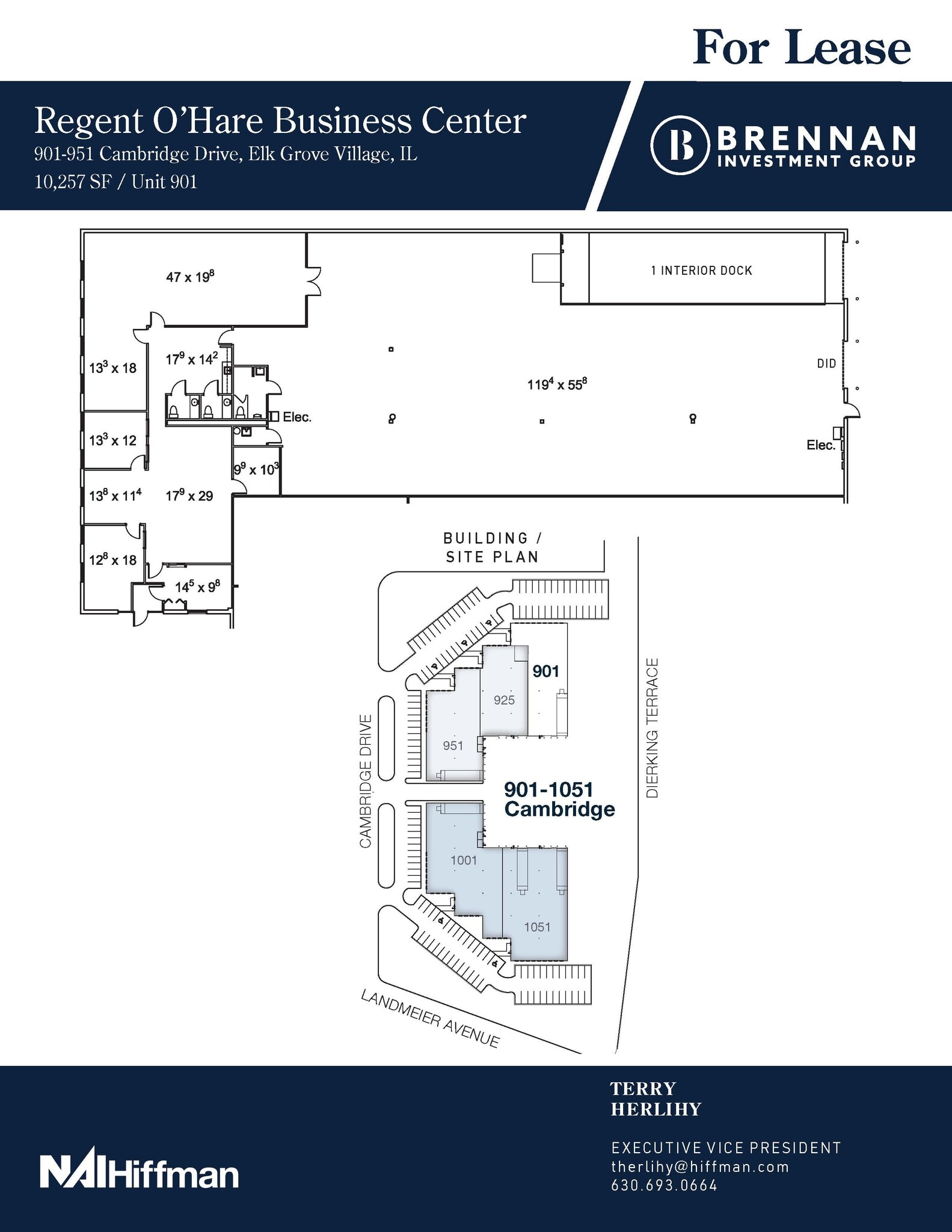 901-951 Cambridge Dr, Elk Grove Village, IL à louer Plan d’étage- Image 1 de 2