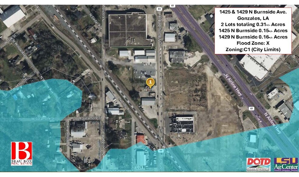1425 - 1429 N Burnside Ave, Gonzales, LA à vendre - Photo du bâtiment - Image 3 de 4