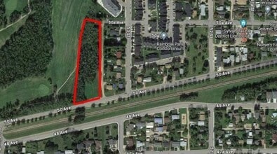 5310 50 Av, Sylvan Lake, AB - AERIAL  map view - Image1