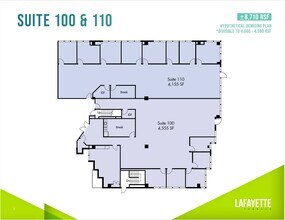 3697 Mount Diablo Blvd, Lafayette, CA à louer Plan d’étage- Image 1 de 1