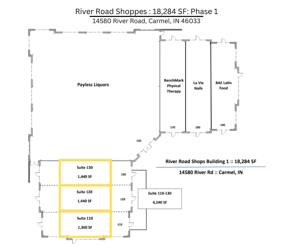 SWC 146th & River Rd, Carmel, IN à louer Plan d’étage- Image 1 de 1