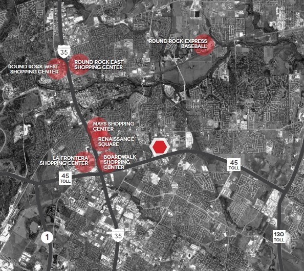 2301 Double Creek Dr, Round Rock, TX à louer - Aérien - Image 2 de 7