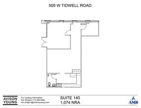 509 W Tidwell Rd, Houston, TX for lease Floor Plan- Image 1 of 2