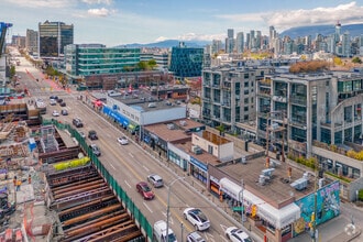 409-411 W Broadway, Vancouver, BC - AERIAL  map view