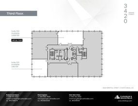 650 Town Center Dr, Costa Mesa, CA à louer Plan d’étage- Image 1 de 1