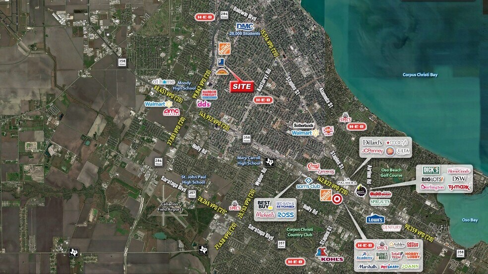 4135 Ayers St, Corpus Christi, TX à vendre - Aérien - Image 2 de 2