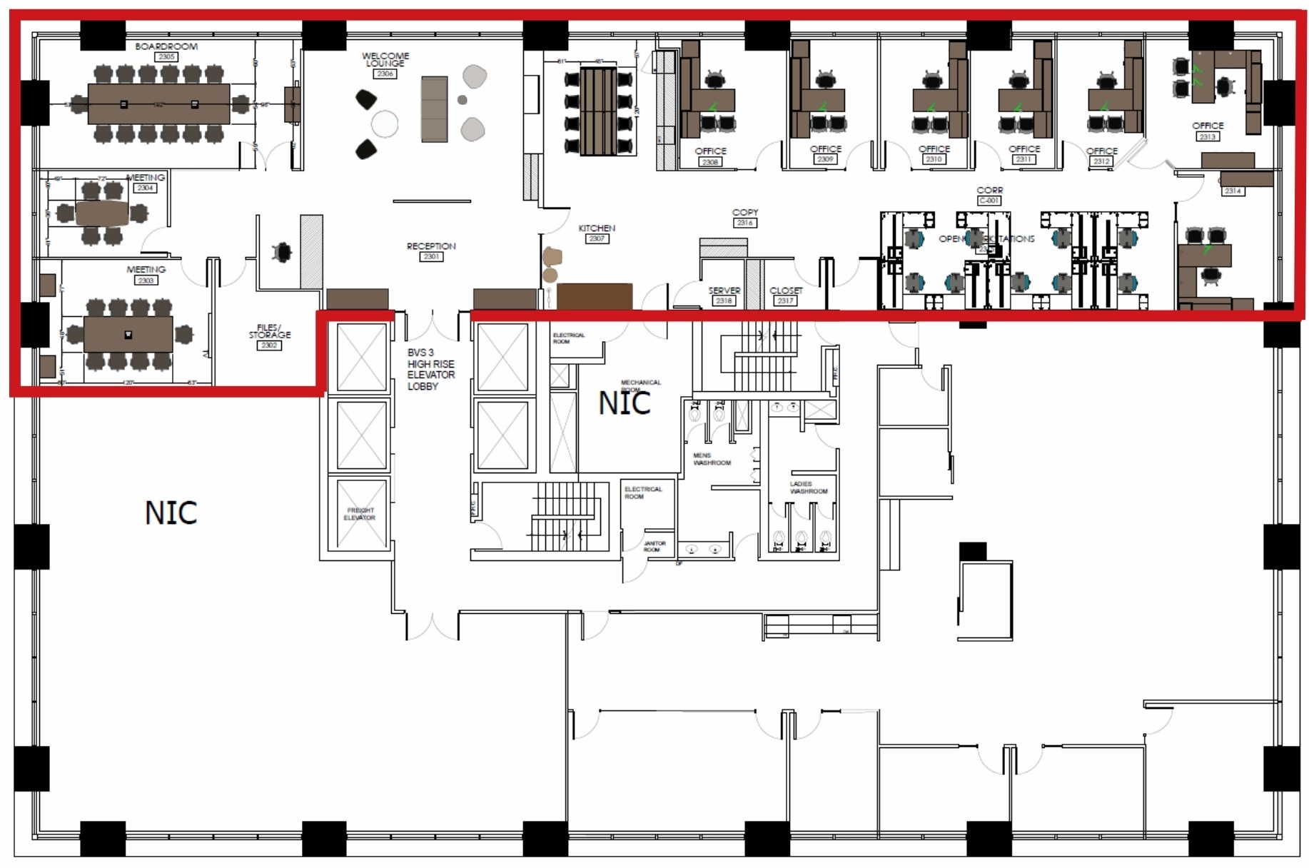 255 5th Ave SW, Calgary, AB for lease Floor Plan- Image 1 of 5