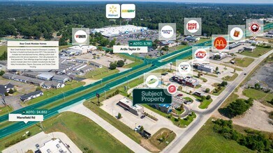 9631 Mansfield Rd, Shreveport, LA - AÉRIEN Vue de la carte