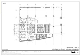 45 Clarence St, Sydney à louer Plan d’étage- Image 1 de 1