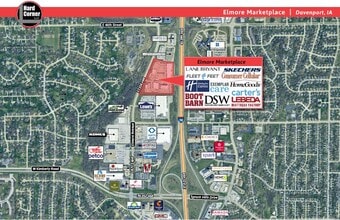 4219-4341 Elmore Ave, Davenport, IA à louer Aérien- Image 2 de 3