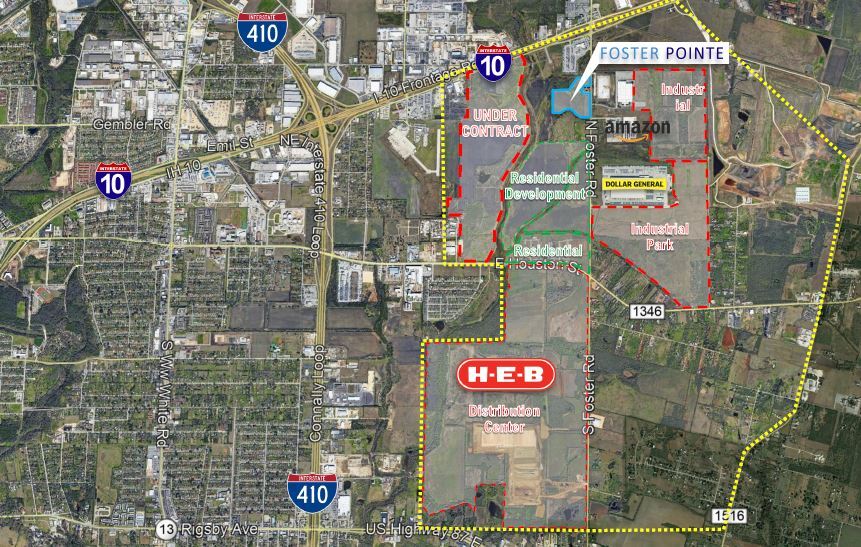 Foster Road, San Antonio, TX à vendre - Aérien - Image 2 de 3