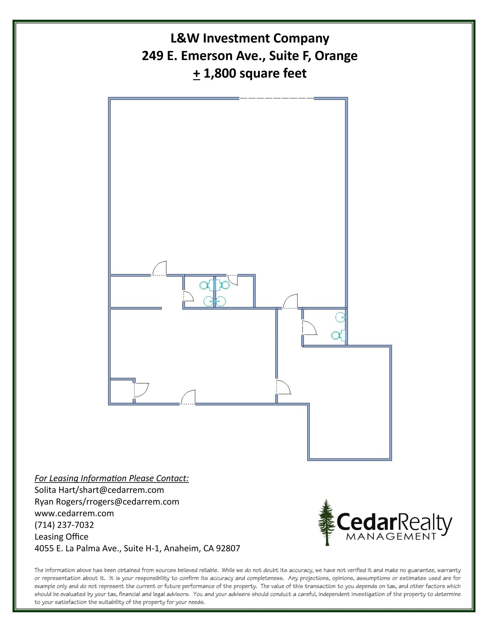 249 E Emerson Ave, Orange, CA for lease Site Plan- Image 1 of 1
