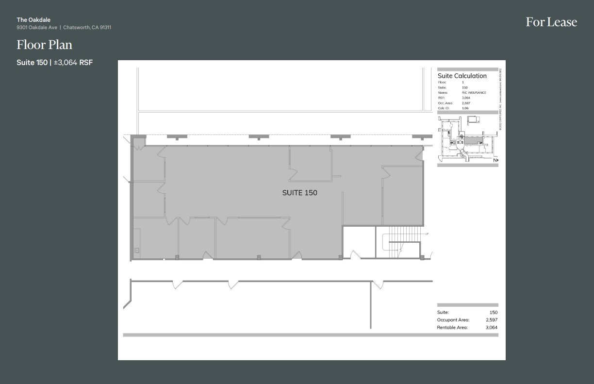 9301 Oakdale Ave, Chatsworth, CA for lease Floor Plan- Image 1 of 1