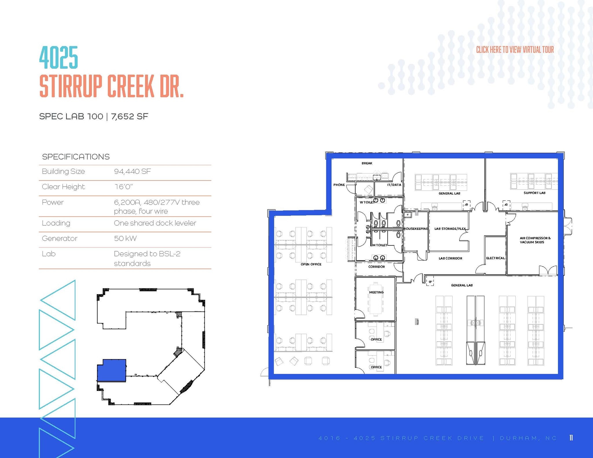 4016-4025 Stirrup Creek Dr, Durham, NC for lease Floor Plan- Image 1 of 1
