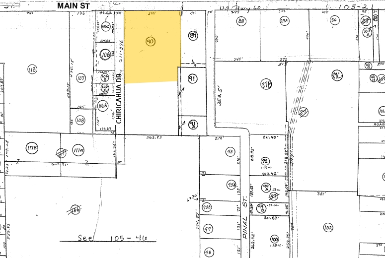 830 E Main St, Springerville, AZ à vendre - Plan cadastral - Image 1 de 1