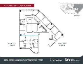 3900 Essex Ln, Houston, TX à louer Plan d’étage- Image 2 de 2