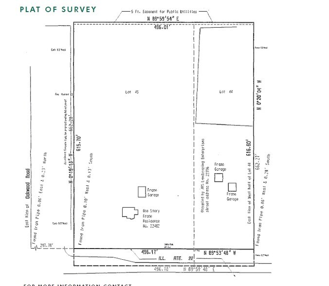 22356-22240 Route 22, Lake Zurich, IL à louer - Plan cadastral - Image 2 de 2