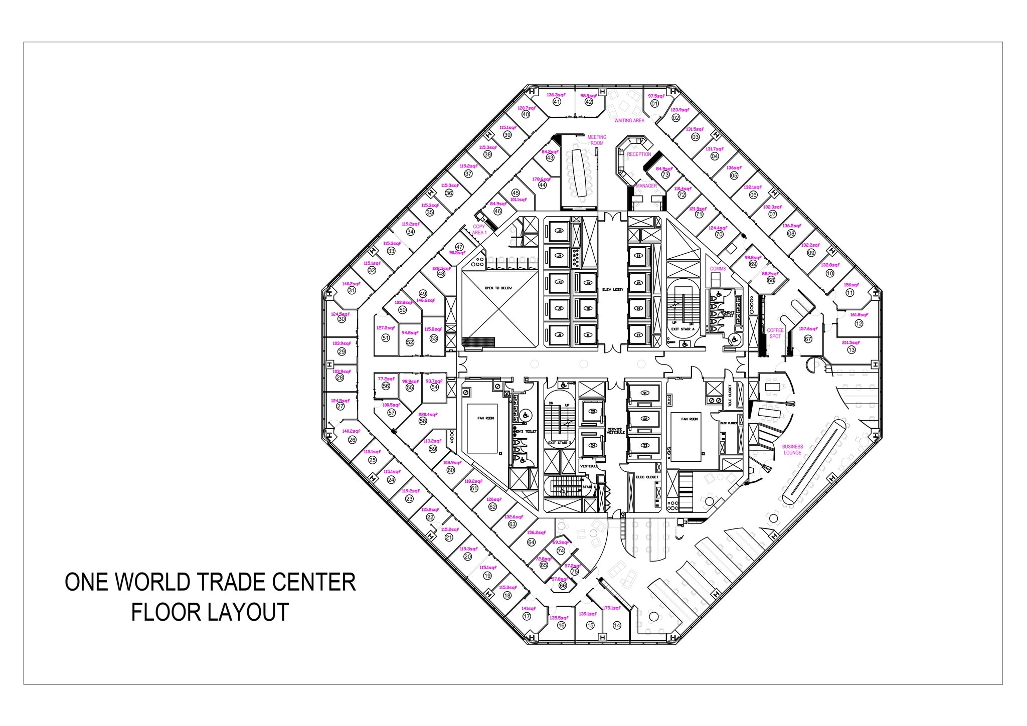 One World Trade Center, New York, NY for lease Site Plan- Image 1 of 1