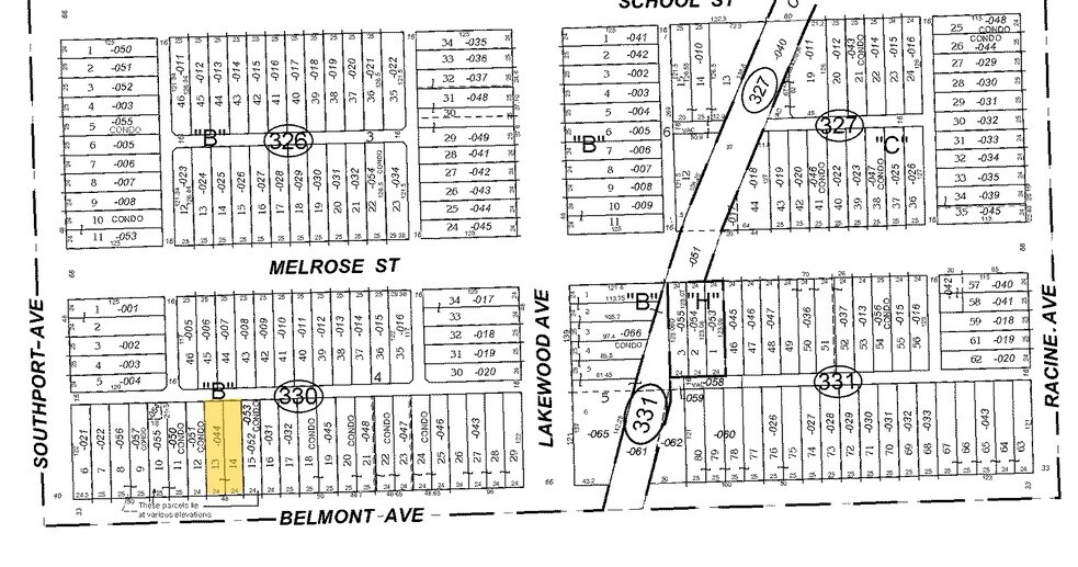 1342 W Belmont Ave, Chicago, IL à vendre - Plan cadastral - Image 2 de 38