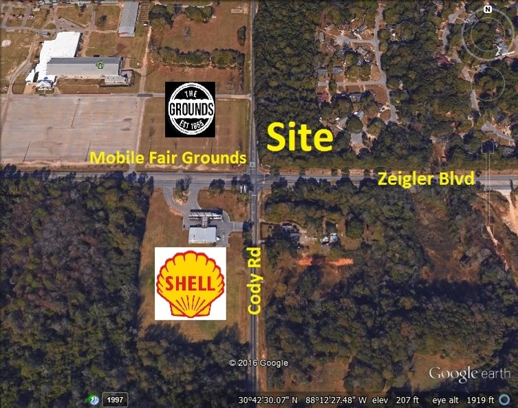 Intersection Of Cody And Zeigler, Mobile, AL for sale Building Photo- Image 1 of 2