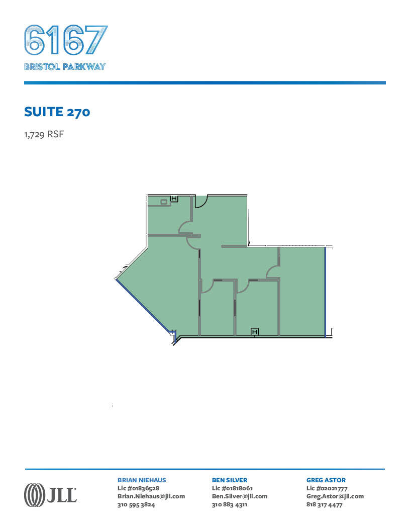 6167 Bristol Pky, Culver City, CA à louer Plan d’étage- Image 1 de 1