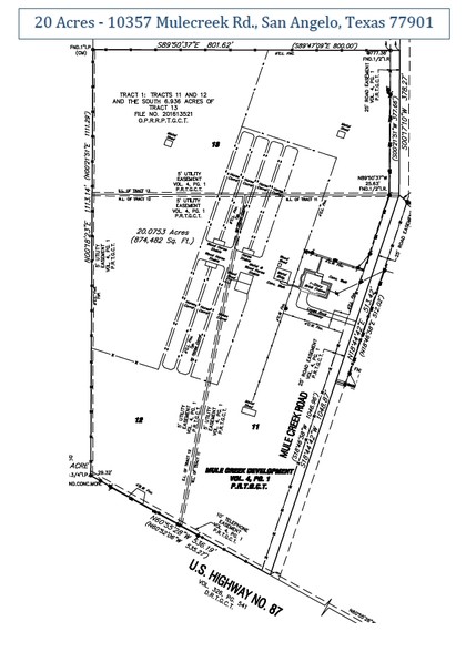 10357 Mulecreek Rd, San Angelo, TX à louer - Plan cadastral - Image 2 de 3