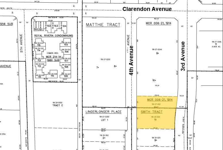 3636 N 3rd Ave, Phoenix, AZ for lease - Plat Map - Image 2 of 8