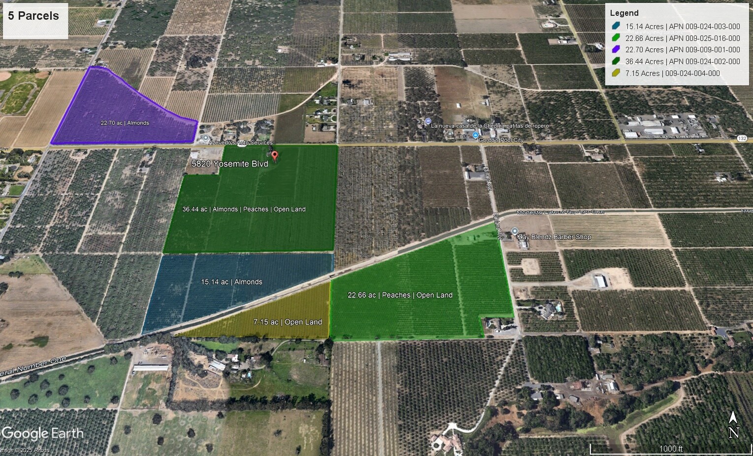 5820 Yosemite Blvd, Modesto, CA à vendre Plan cadastral- Image 1 de 1