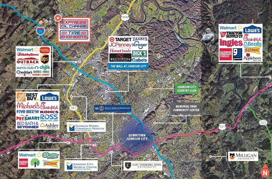 3104 Boones Creek Rd, Johnson City, TN à vendre - Photo du bâtiment - Image 2 de 6