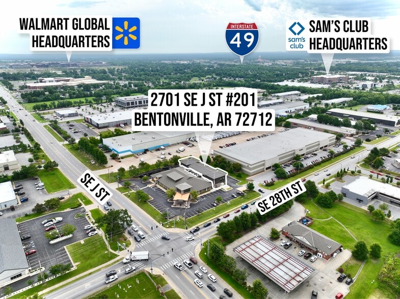 2701 SE J St, Bentonville, AR for lease - Aerial - Image 2 of 28