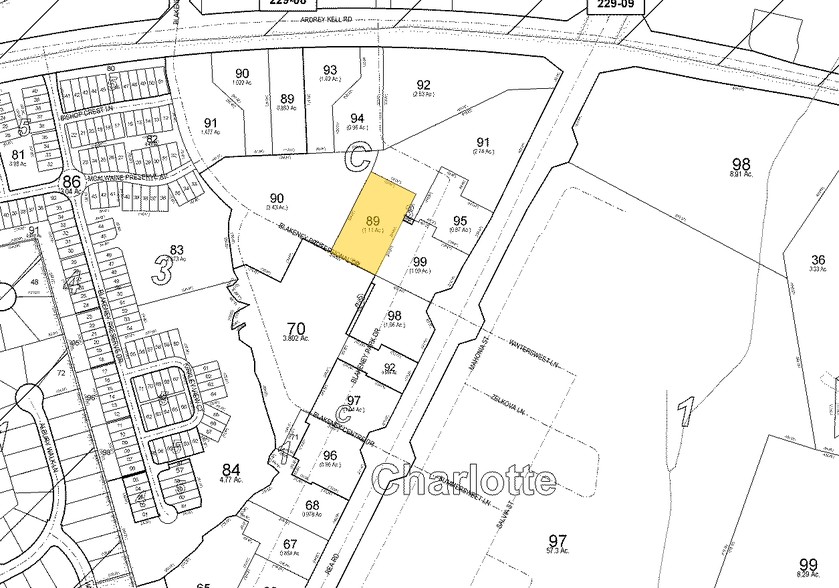 8832 Blakeney Professional Dr, Charlotte, NC à louer - Plan cadastral - Image 2 de 11