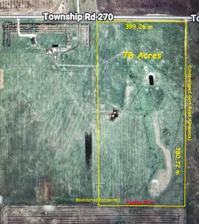 Plus de détails pour 78 Acres 270 Township Rd, Airdrie, AB - Terrain à vendre