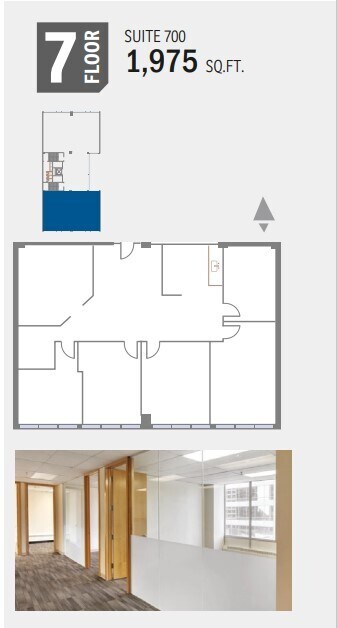 816 7th Ave SW, Calgary, AB à louer Plan d’étage- Image 1 de 1