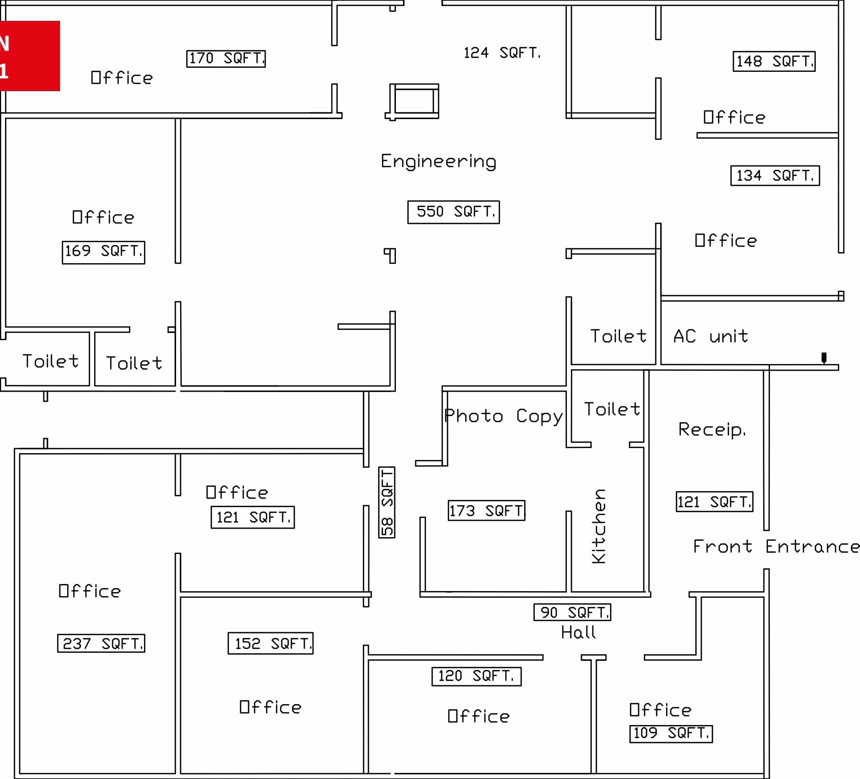 5220 Ted St, Houston, TX à louer Plan d’étage- Image 1 de 1